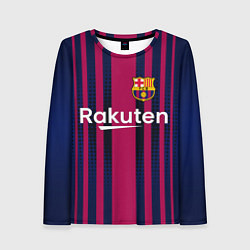 Лонгслив женский FC Barcelona: Rakuten, цвет: 3D-принт
