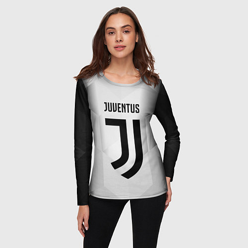 Женский лонгслив FC Juventus: Silver Original / 3D-принт – фото 3