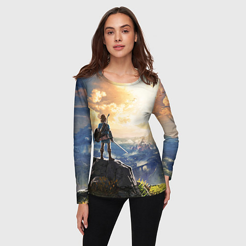 Женский лонгслив Knight Link / 3D-принт – фото 3