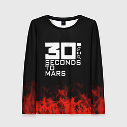 Лонгслив женский 30 Seconds to Mars: Red Flame, цвет: 3D-принт