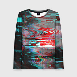 Женский лонгслив Glitch effect
