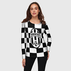 Лонгслив женский FC Juventus: W&B Grid, цвет: 3D-принт — фото 2