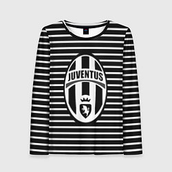 Лонгслив женский FC Juventus: Black Lines, цвет: 3D-принт