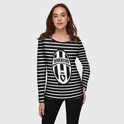 Лонгслив женский FC Juventus: Black Lines, цвет: 3D-принт — фото 2