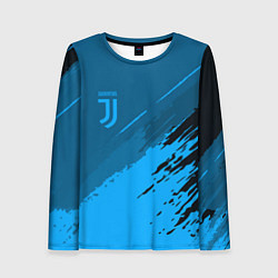 Лонгслив женский FC Juventus: Blue Original, цвет: 3D-принт