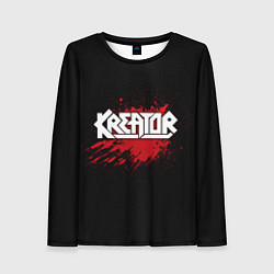 Лонгслив женский Kreator: Blood, цвет: 3D-принт