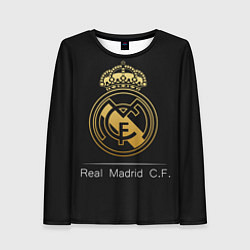 Лонгслив женский FC Real Madrid: Gold Edition, цвет: 3D-принт