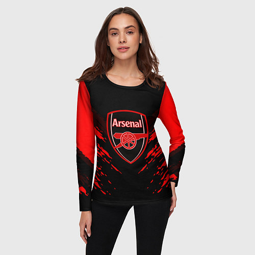 Женский лонгслив Arsenal FC: Sport Fashion / 3D-принт – фото 3