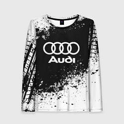 Лонгслив женский Audi: Black Spray, цвет: 3D-принт
