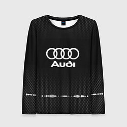 Лонгслив женский Audi: Black Abstract, цвет: 3D-принт