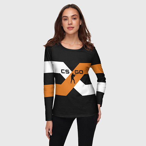 Женский лонгслив CS:GO X / 3D-принт – фото 3