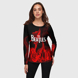 Лонгслив женский The Beatles: Red Flame, цвет: 3D-принт — фото 2