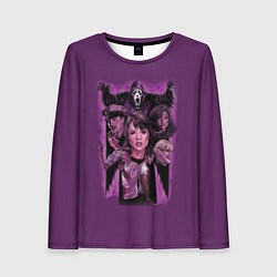 Лонгслив женский Крик: ужасы, цвет: 3D-принт