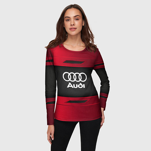 Женский лонгслив Audi Sport / 3D-принт – фото 3