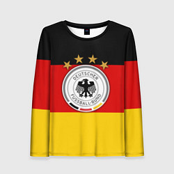 Лонгслив женский Немецкий футбол, цвет: 3D-принт