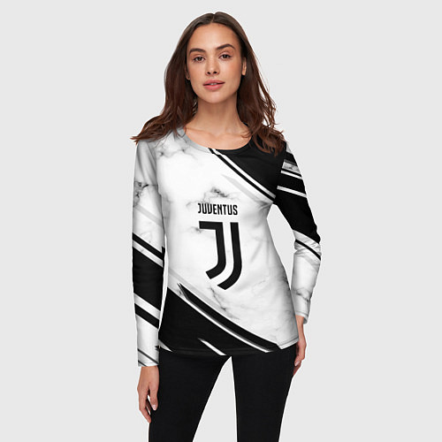 Женский лонгслив Juventus / 3D-принт – фото 3