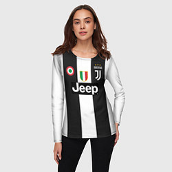 Лонгслив женский FC Juventus 18-19, цвет: 3D-принт — фото 2