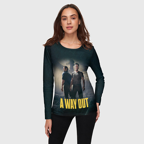 Женский лонгслив A Way Out / 3D-принт – фото 3