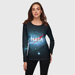 Лонгслив женский NASA: Space Light, цвет: 3D-принт — фото 2