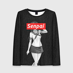 Лонгслив женский Senpai: School Girl, цвет: 3D-принт
