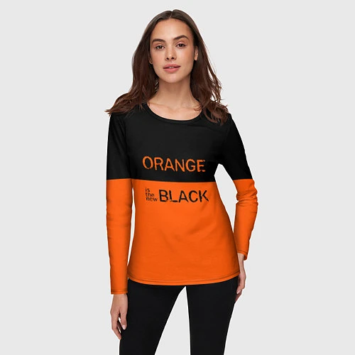 Женский лонгслив Orange Is the New Black / 3D-принт – фото 3
