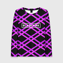 Лонгслив женский Black Pink: Neon Lines, цвет: 3D-принт