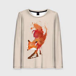 Лонгслив женский Paint Fox, цвет: 3D-принт