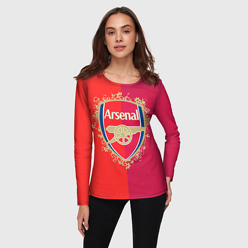 Женский лонгслив FC Arsenal - emblem / 3D-принт – фото 3