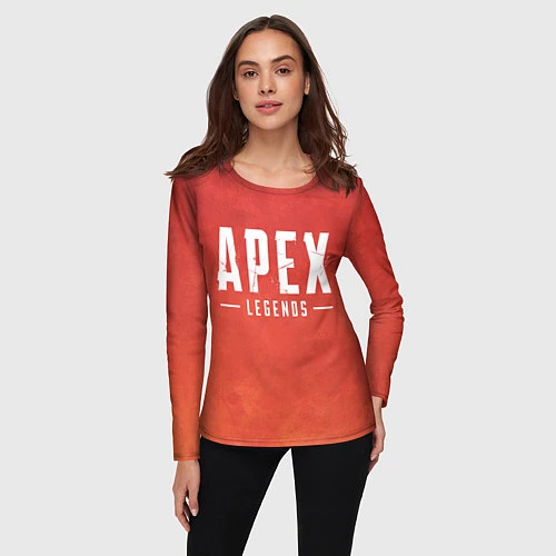 Женский лонгслив Apex Legends: Red Logo / 3D-принт – фото 3