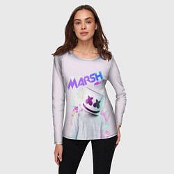 Лонгслив женский Marshmello: New DJ, цвет: 3D-принт — фото 2