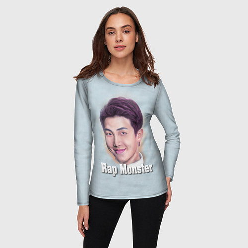 Женский лонгслив BTS Rap Monster / 3D-принт – фото 3