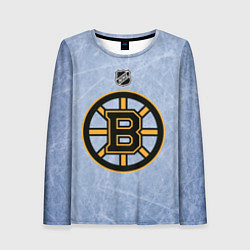 Лонгслив женский Boston Bruins: Hot Ice, цвет: 3D-принт