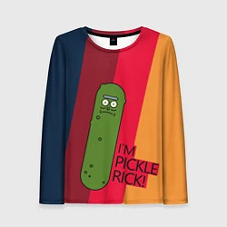 Лонгслив женский Pickle Rick, цвет: 3D-принт