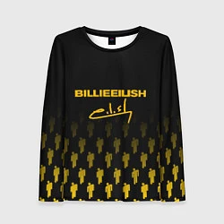 Лонгслив женский Billie Eilish: Yellow & Black Autograph, цвет: 3D-принт