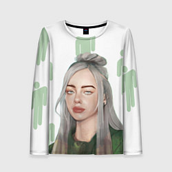 Лонгслив женский Billie Eilish, цвет: 3D-принт