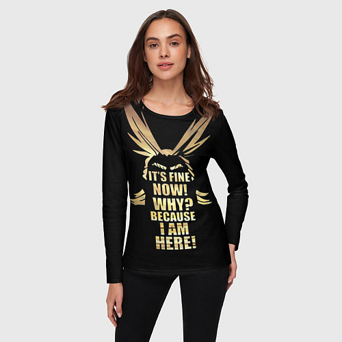 Женский лонгслив МОЯ АКАДЕМИЯ НЕРО MY HERO ACADEMIA / 3D-принт – фото 3