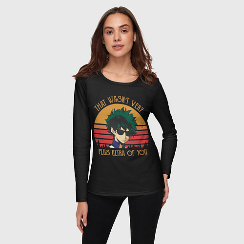 Женский лонгслив Моя геройская академия / 3D-принт – фото 3