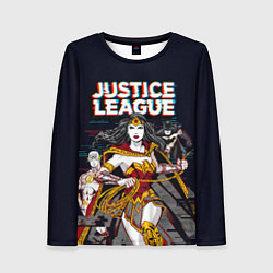 Лонгслив женский Justice League, цвет: 3D-принт