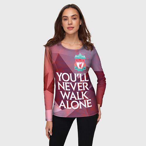 Женский лонгслив Ливерпуль / 3D-принт – фото 3