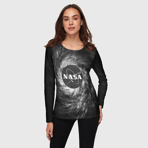Женский лонгслив NASA / 3D-принт – фото 3