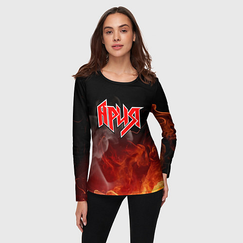 Женский лонгслив АРИЯ / 3D-принт – фото 3