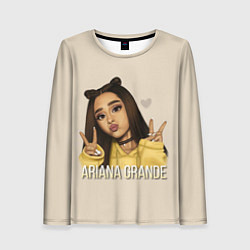 Лонгслив женский Ariana Grande Ариана Гранде, цвет: 3D-принт