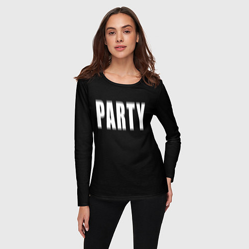 Женский лонгслив Hard PARTY / 3D-принт – фото 3