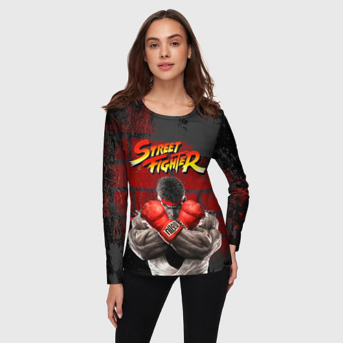 Женский лонгслив Street Fighter / 3D-принт – фото 3