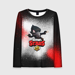 Лонгслив женский BRAWL STARS CROW, цвет: 3D-принт