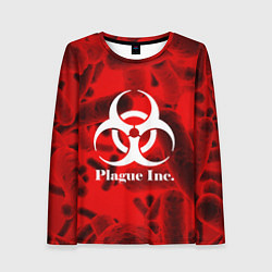 Лонгслив женский PLAGUE INC, цвет: 3D-принт