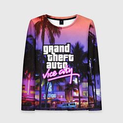 Лонгслив женский Grand Theft Auto Vice City, цвет: 3D-принт