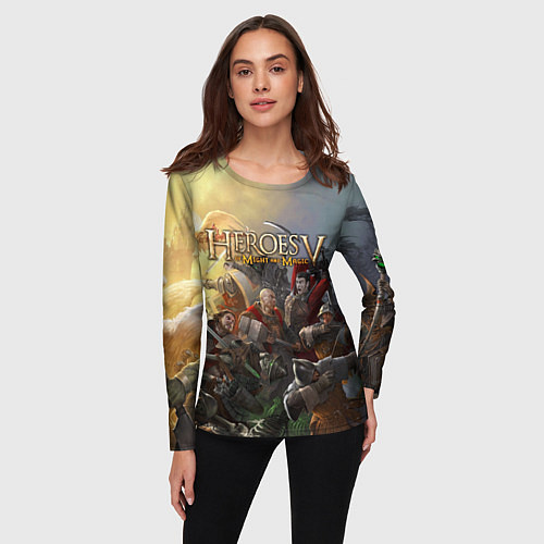 Женский лонгслив Heroes of Might and Magic / 3D-принт – фото 3