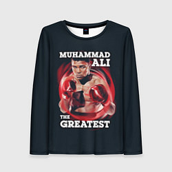 Лонгслив женский Muhammad Ali, цвет: 3D-принт