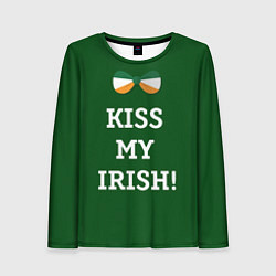 Женский лонгслив Kiss my Irish